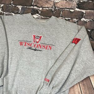 Vintage Wisconsin Badgers Crable Sportswear Crew Sweatshirt Men’s Size XL RARE